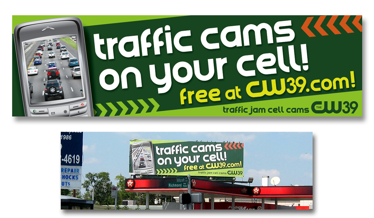 Outdoor Billboard – Traffic Jam Cell Cams